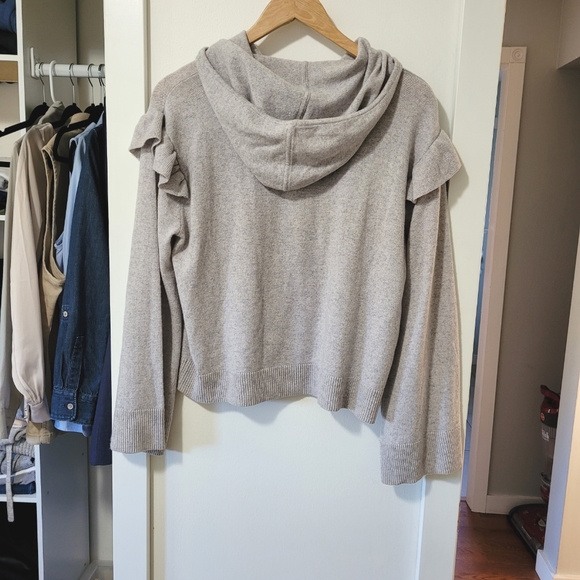 Cashmere Flutter Sleeve Hoodie - Picture 4 of 4